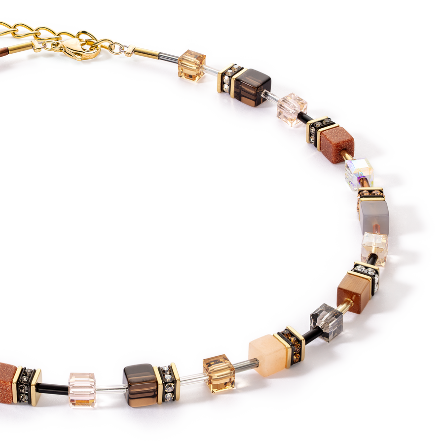 Collana GeoCUBE® Iconic Precious marrone