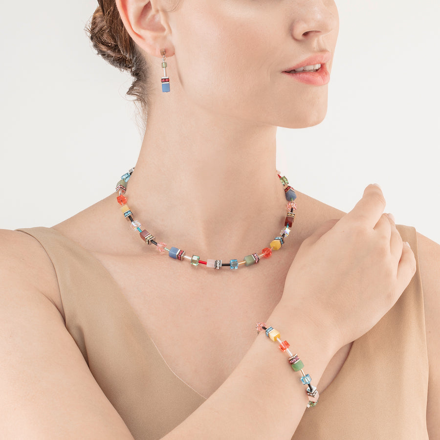 Collana GeoCUBE® Iconic Precious Multicolour Delight