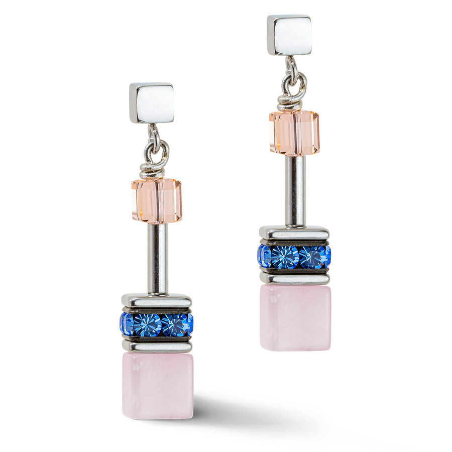Orecchini GeoCUBE® Iconic Precious lilla-blu