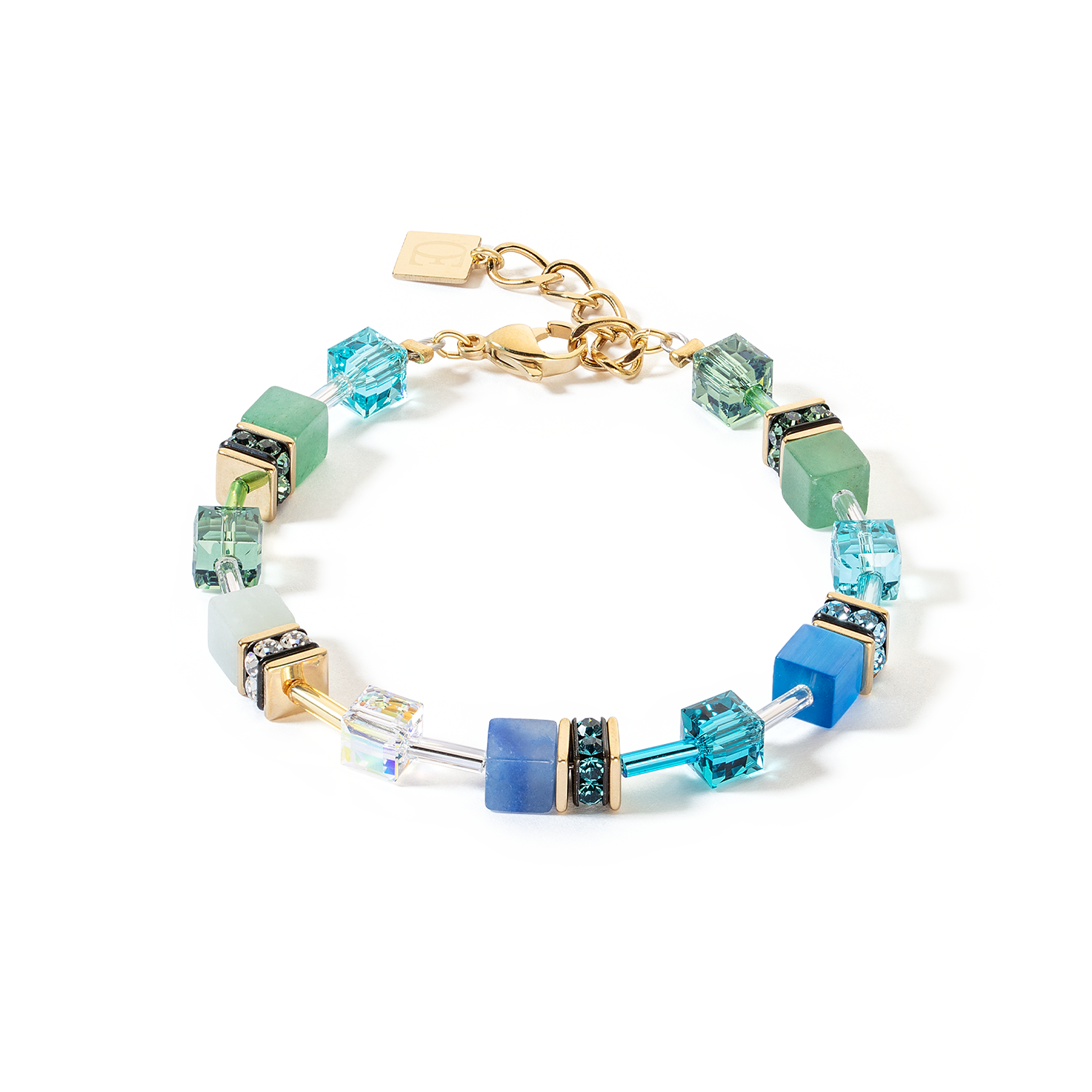 Bracciale GeoCUBE® Iconic Precious verde-turchese