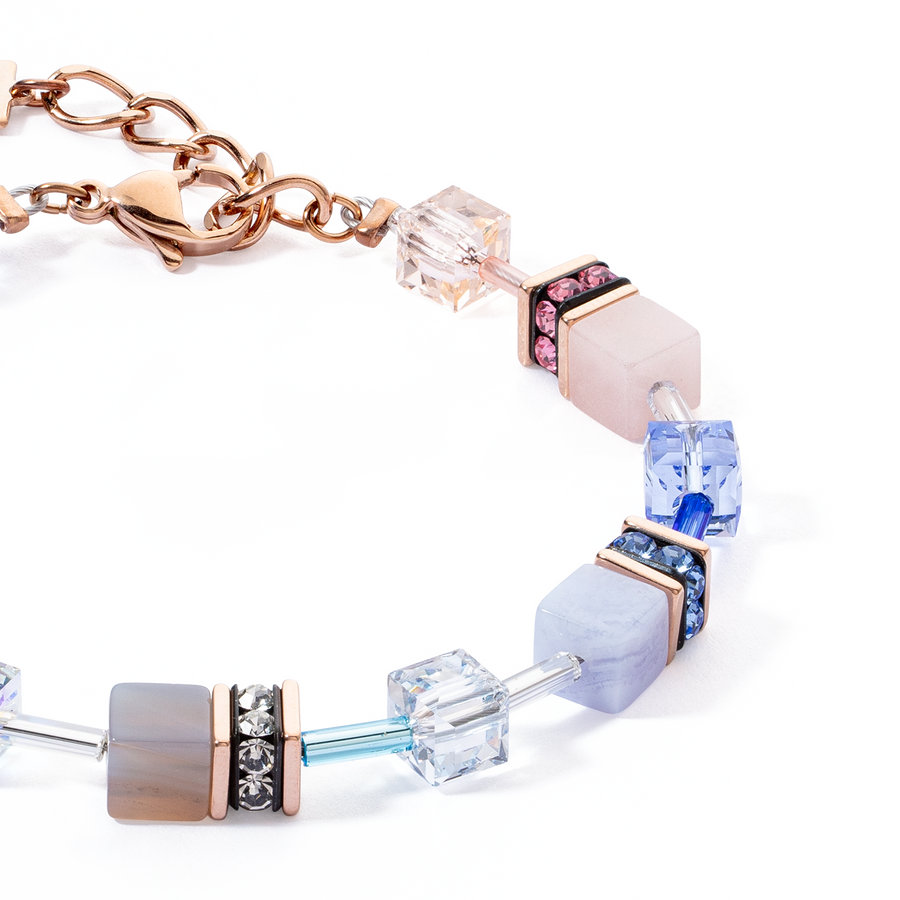 Bracciale GeoCUBE® Iconic Precious blu chiaro-beige