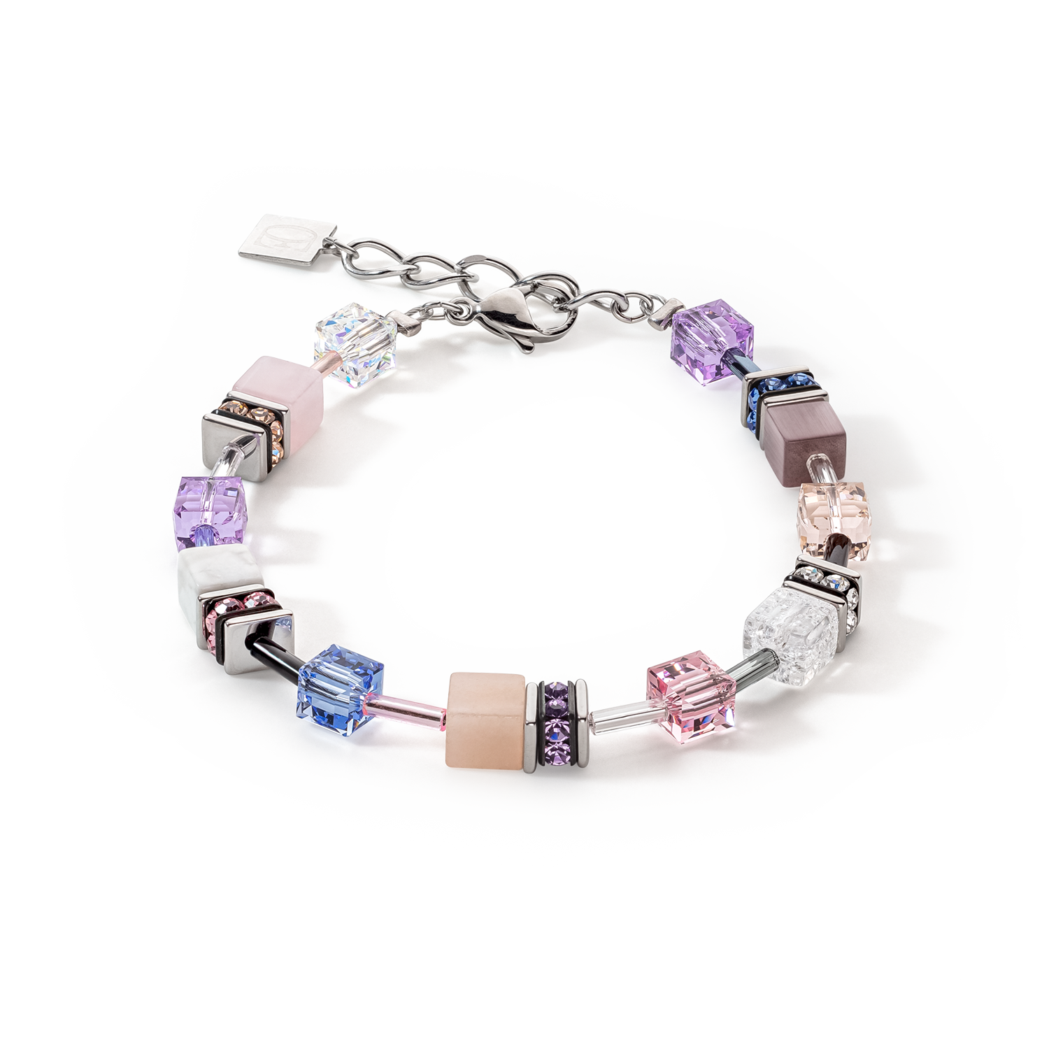 Bracciale GeoCUBE® Iconic Precious lilla-blu