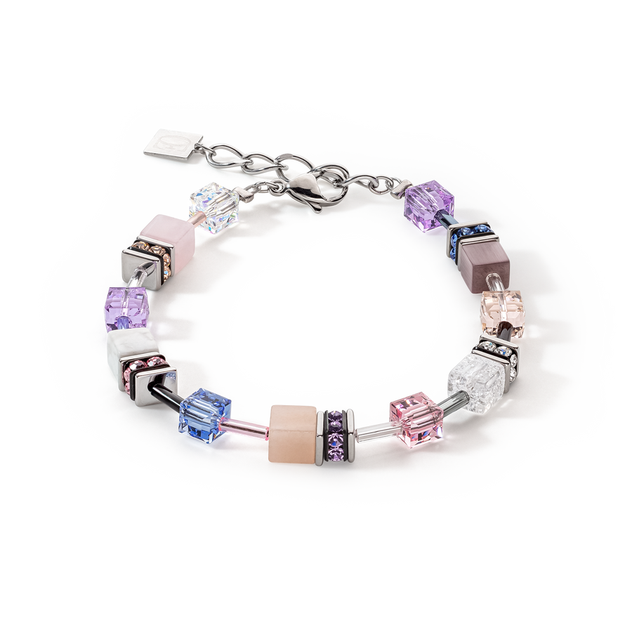 Bracciale GeoCUBE® Iconic Precious lilla-blu