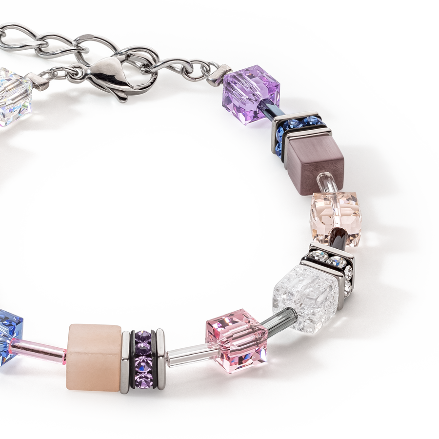 Bracciale GeoCUBE® Iconic Precious lilla-blu