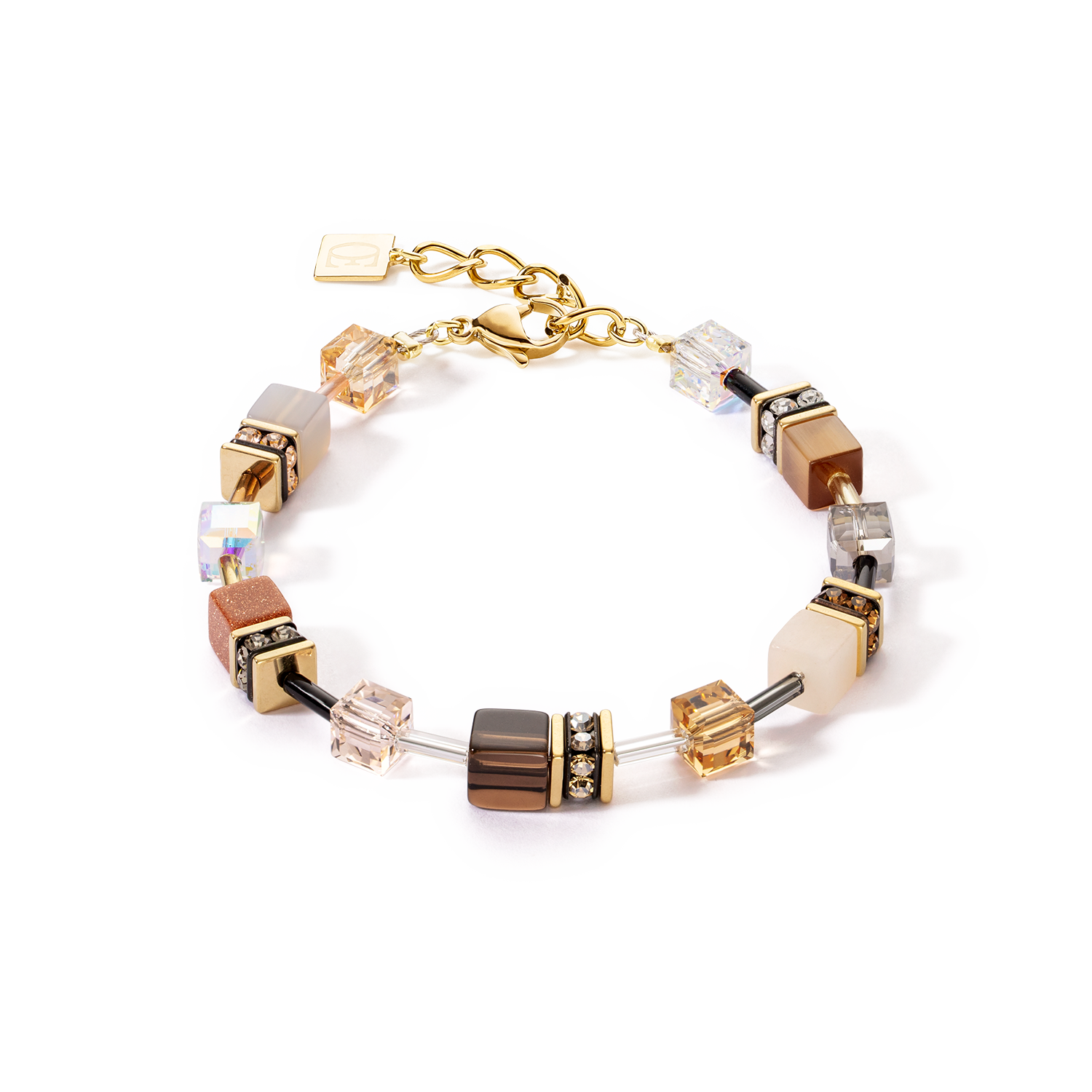 Bracciale GeoCUBE® Iconic Precious marrone