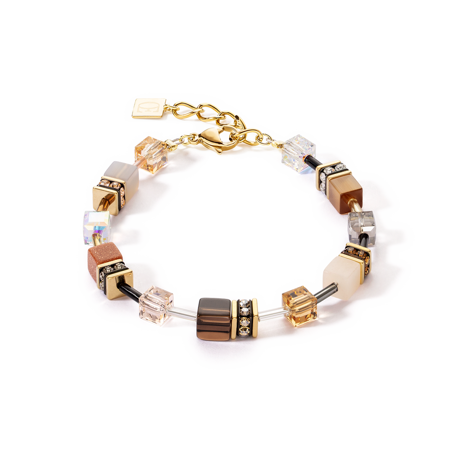 Bracciale GeoCUBE® Iconic Precious marrone