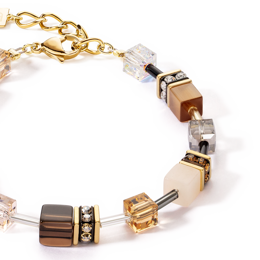 Bracciale GeoCUBE® Iconic Precious marrone