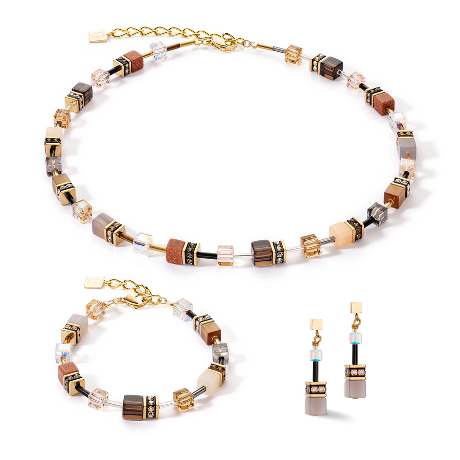 Bracciale GeoCUBE® Iconic Precious marrone