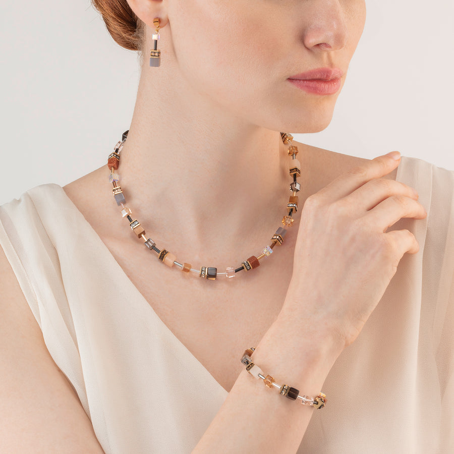 Bracciale GeoCUBE® Iconic Precious marrone