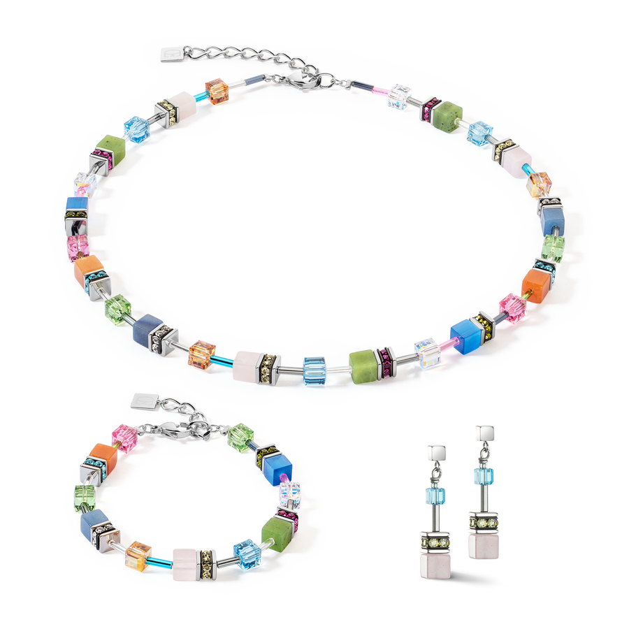 Bracciale GeoCUBE® Iconic Precious multicolour boho