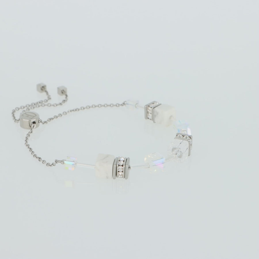 Bracciale GeoCUBE® Iconic Nature Chain bianco