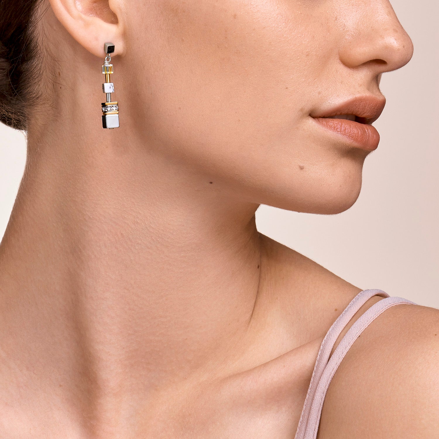 Orecchini GeoCUBE® Multitask oro-argento