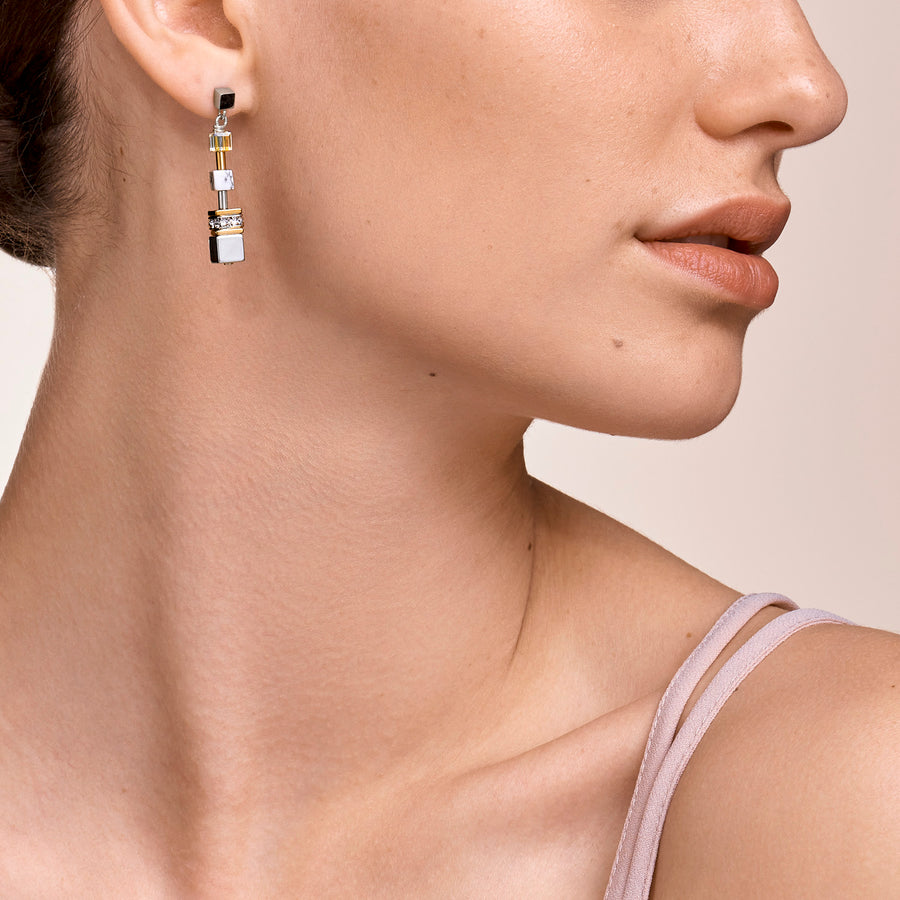 Orecchini GeoCUBE® Multitask oro-argento