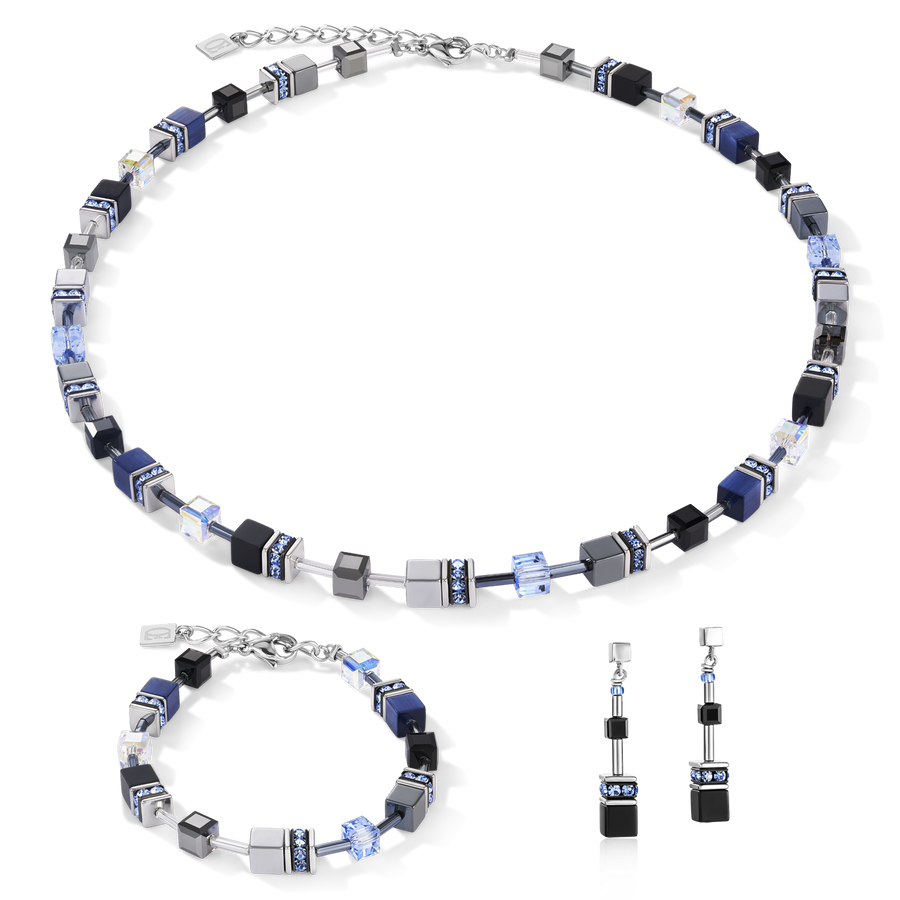 Collana GeoCUBE® medium blu