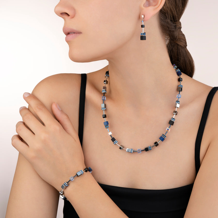 Collana GeoCUBE® medium blu