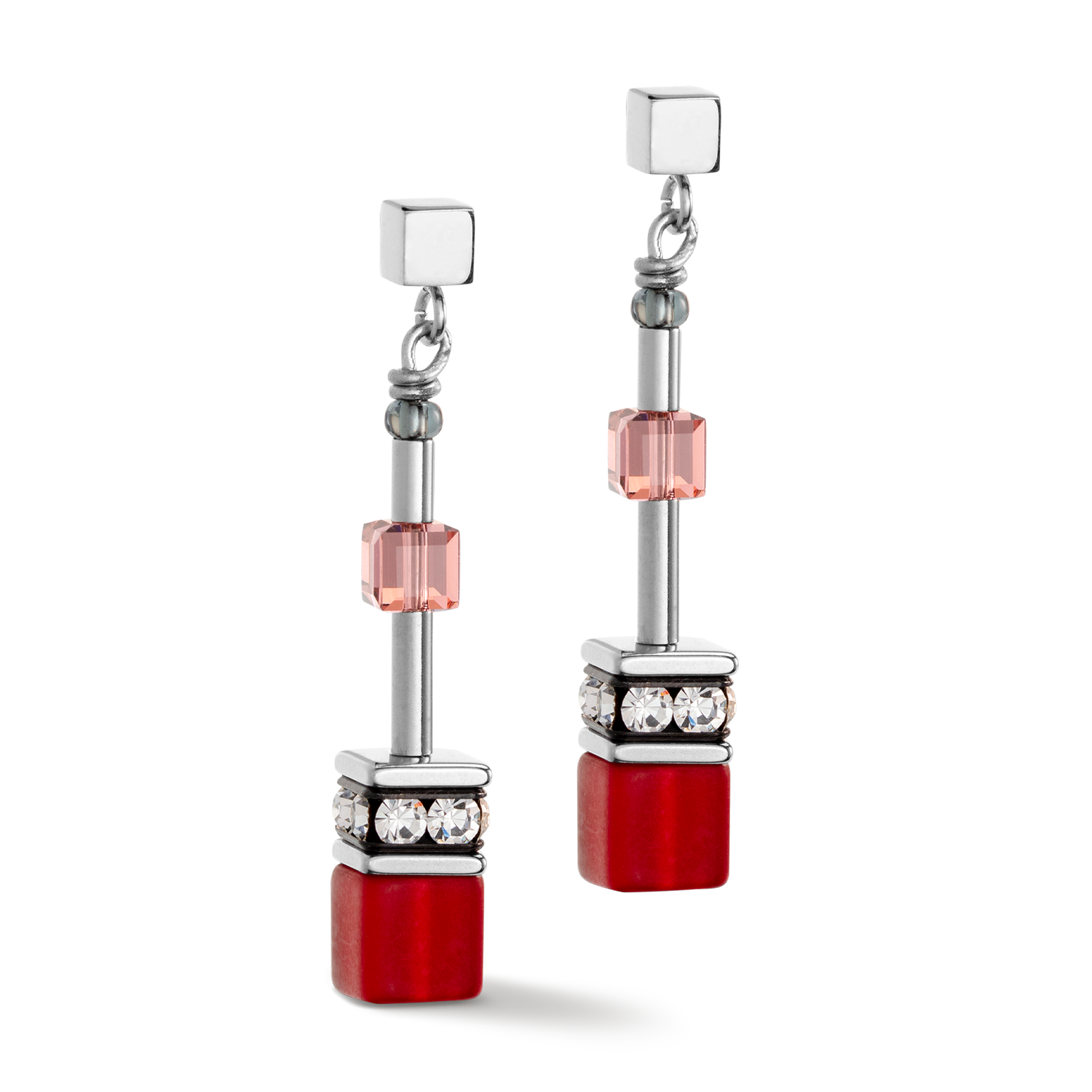 Orecchini GeoCUBE® Iconic 50 cm rosso