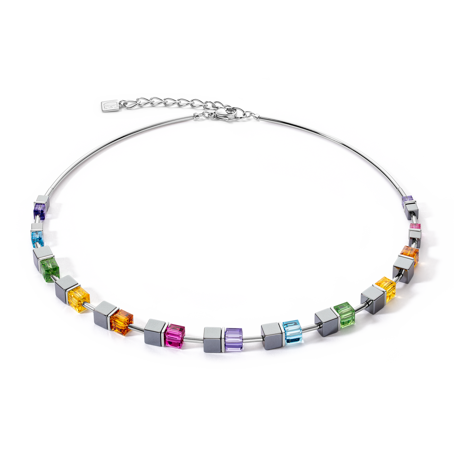 Collana Cube Story Colour Couple ematite rainbow