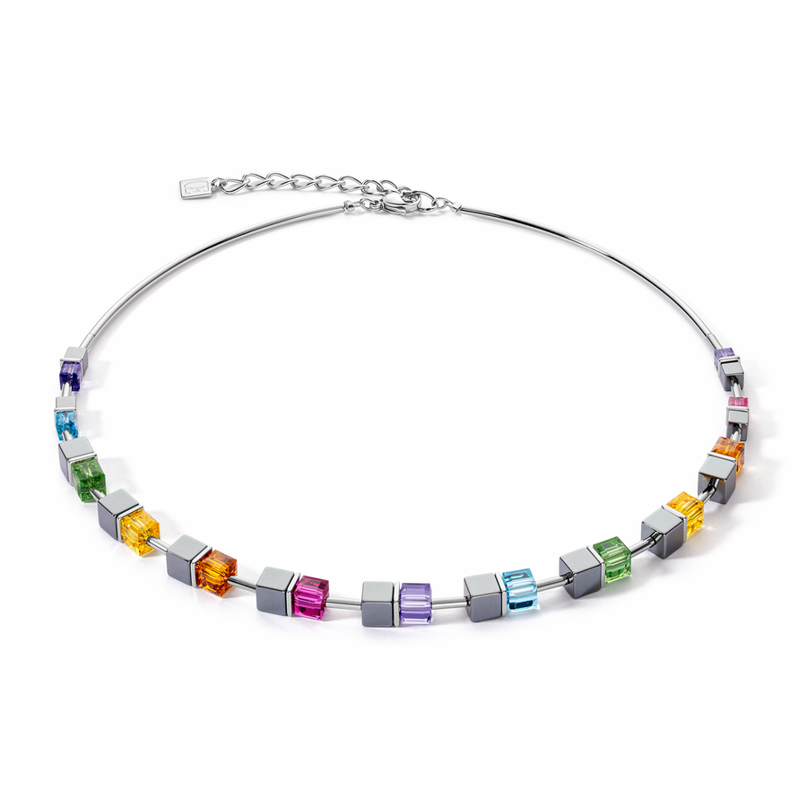 Collana Cube Story Colour Couple ematite rainbow