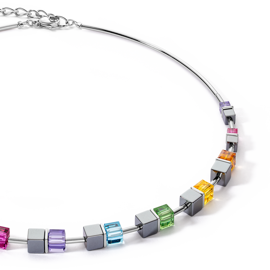 Collana Cube Story Colour Couple ematite rainbow