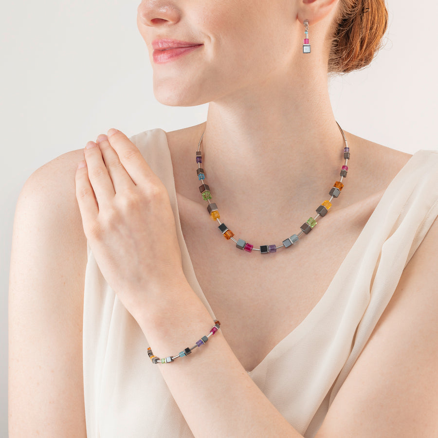 Collana Cube Story Colour Couple ematite rainbow