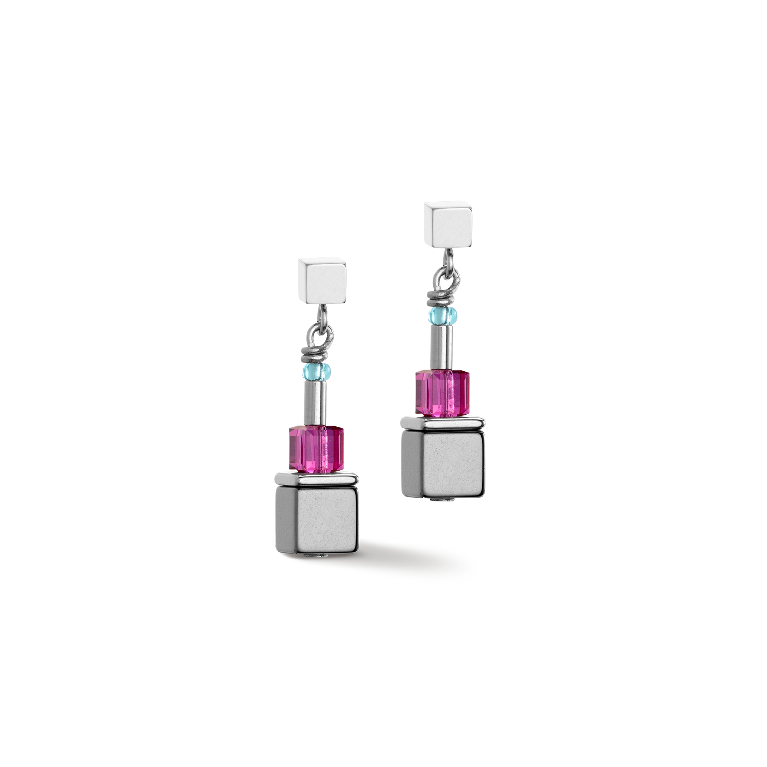 Orecchini Cube Story Colour Couple ematite rainbow