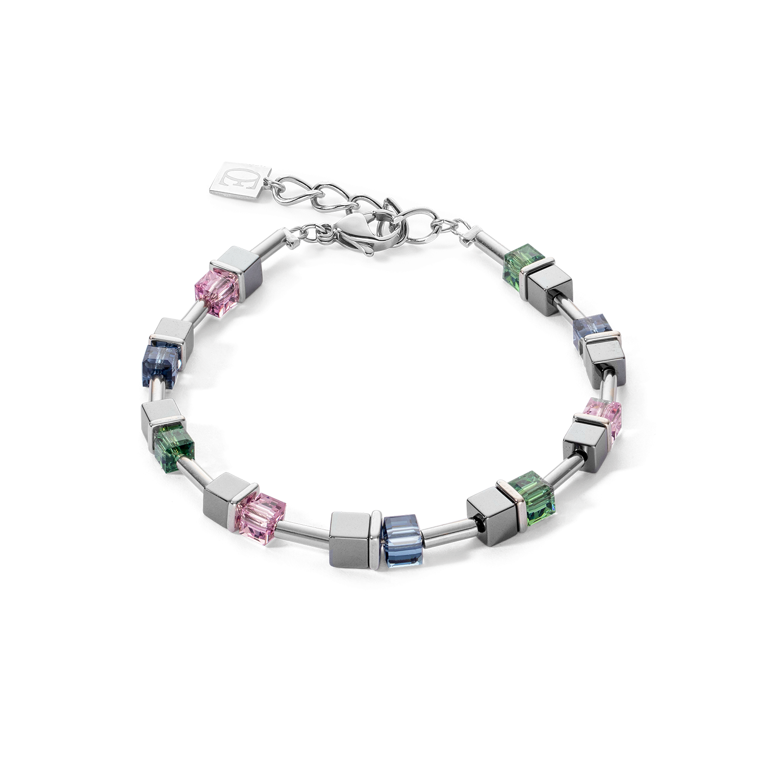 Braccialetto Cube Story Colour Couple ematite vintage