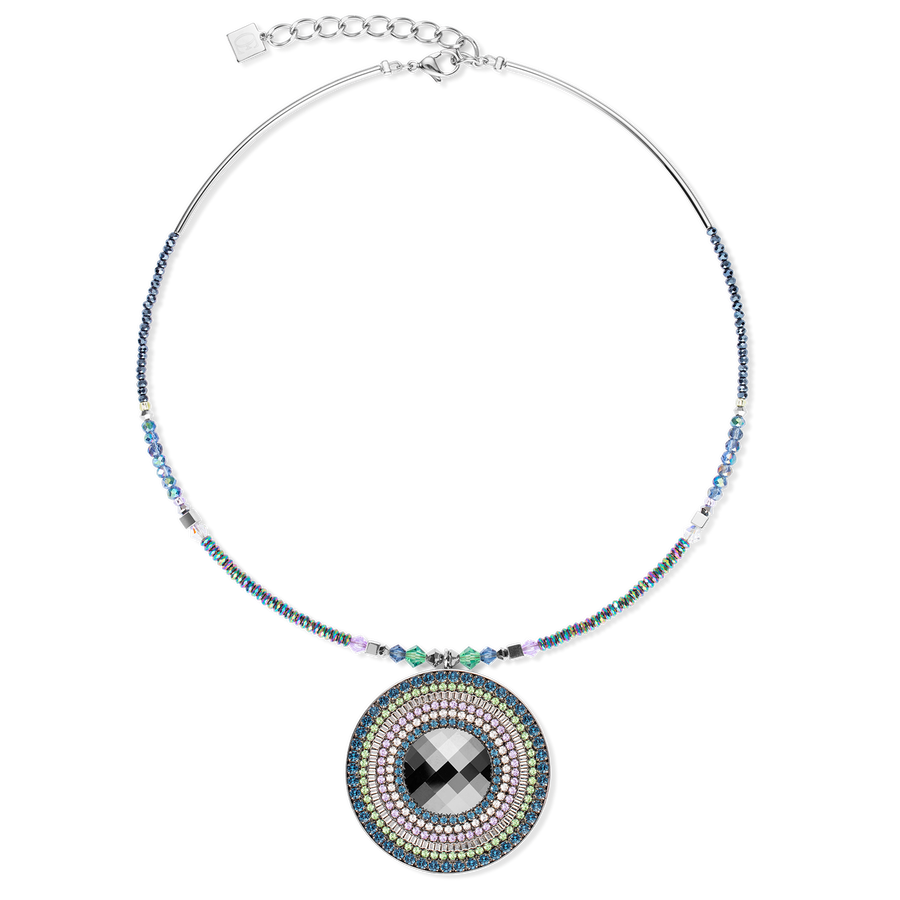 Collana Amuleto Statement verde scuro