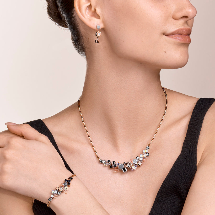 Braccialetto GeoCUBE® Cluster oro rosé