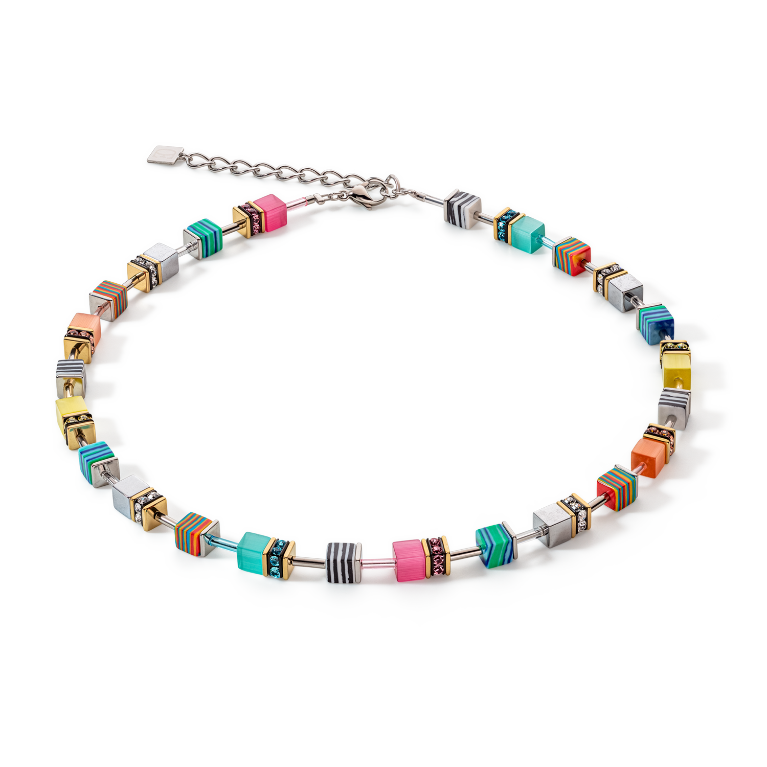 Collana GeoCUBE® Candy multicolour spring