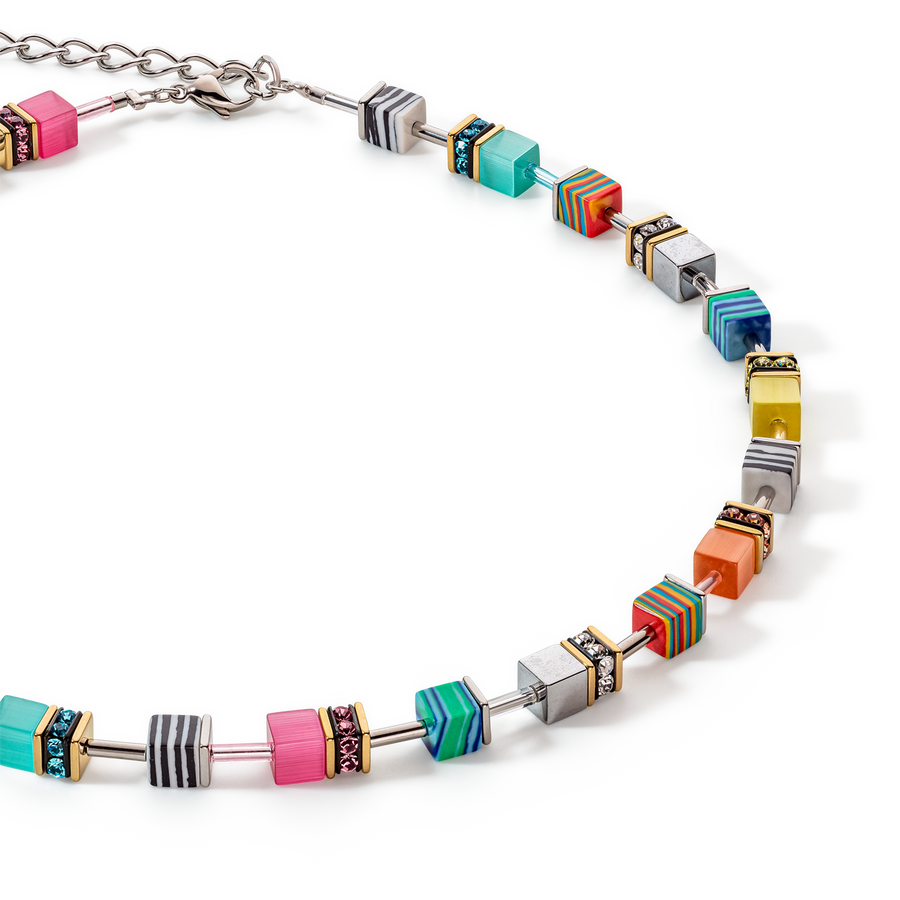 Collana GeoCUBE® Candy multicolour spring