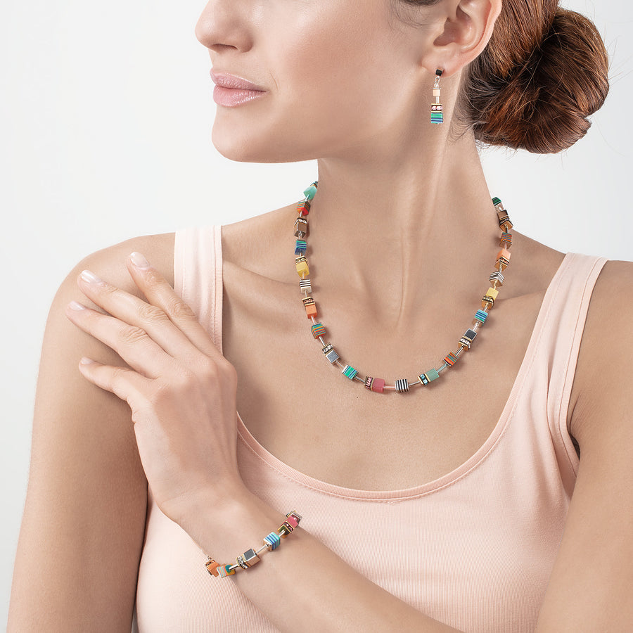 Collana GeoCUBE® Candy multicolour spring