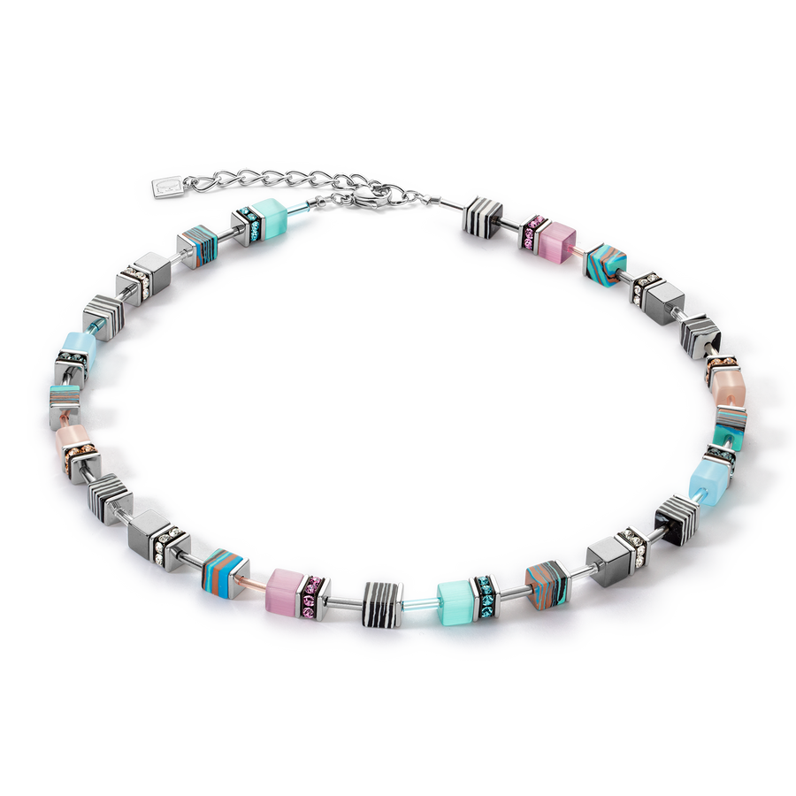 Collana GeoCUBE® Candy acqua rosa