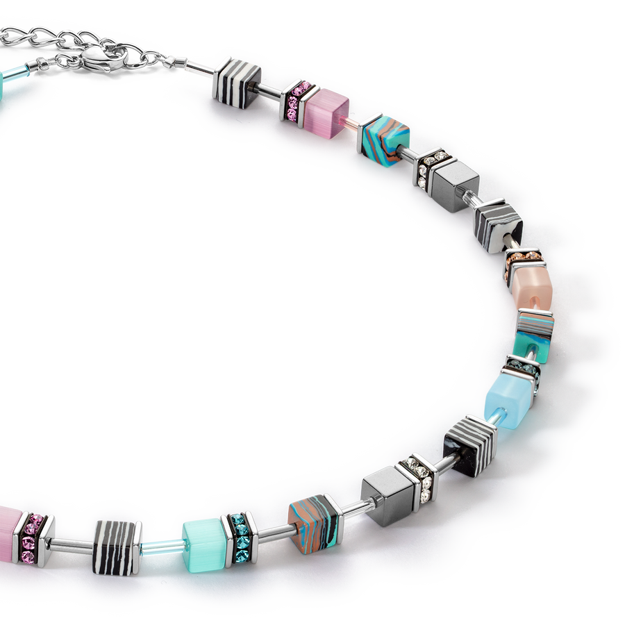 Collana GeoCUBE® Candy acqua rosa