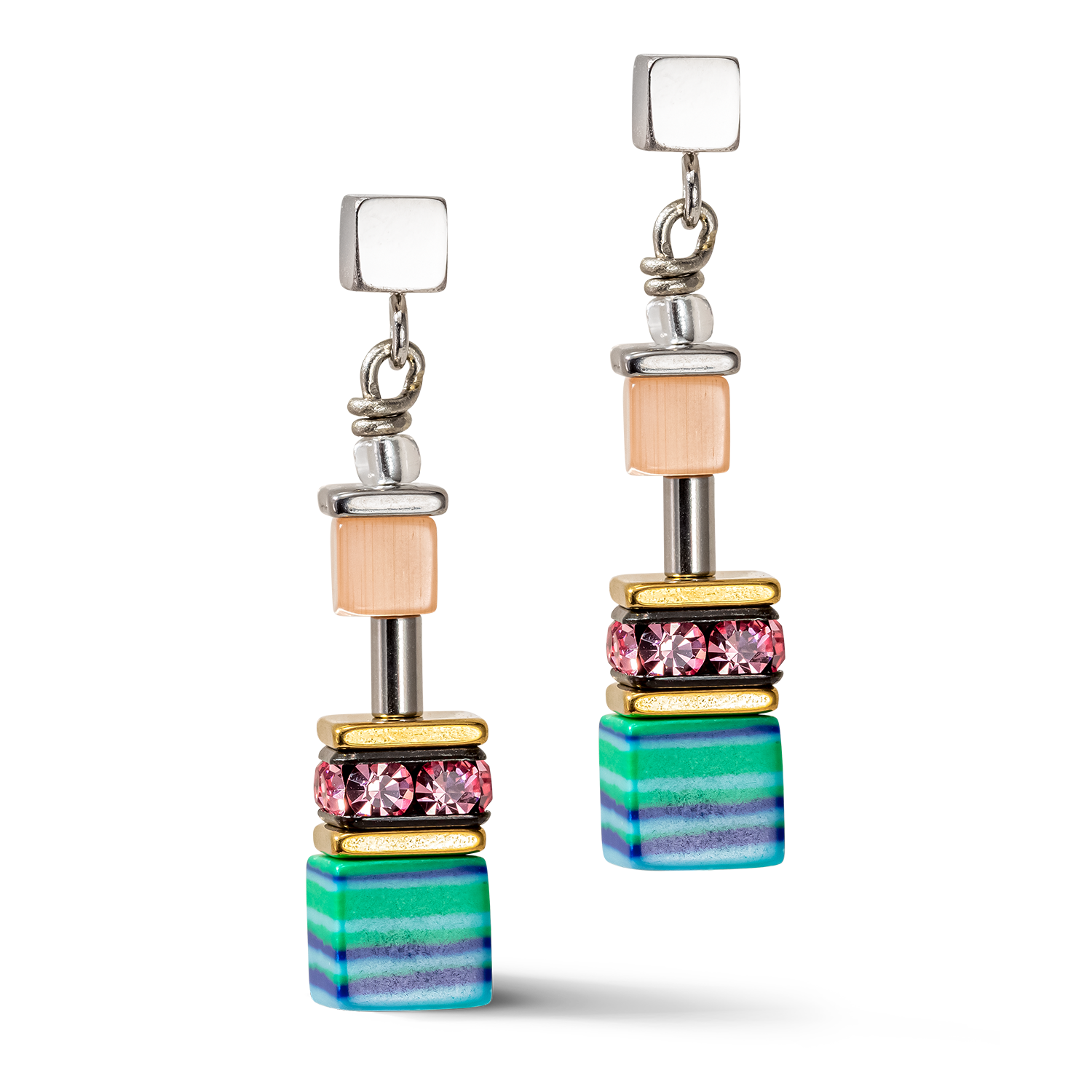 Orecchini GeoCUBE® Candy multicolour spring