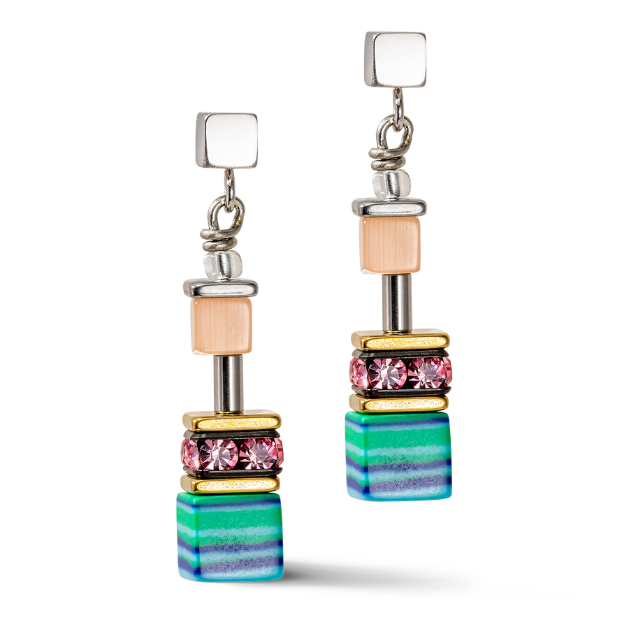 Orecchini GeoCUBE® Candy multicolour spring