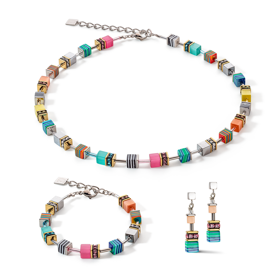 Orecchini GeoCUBE® Candy multicolour spring