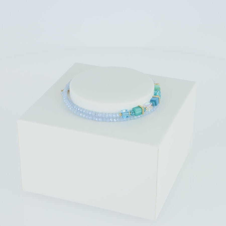 Joyful Colours Wrap bracciale oro turchese