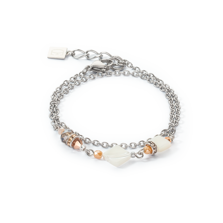 Bracciale con amuleto boho colore naturale