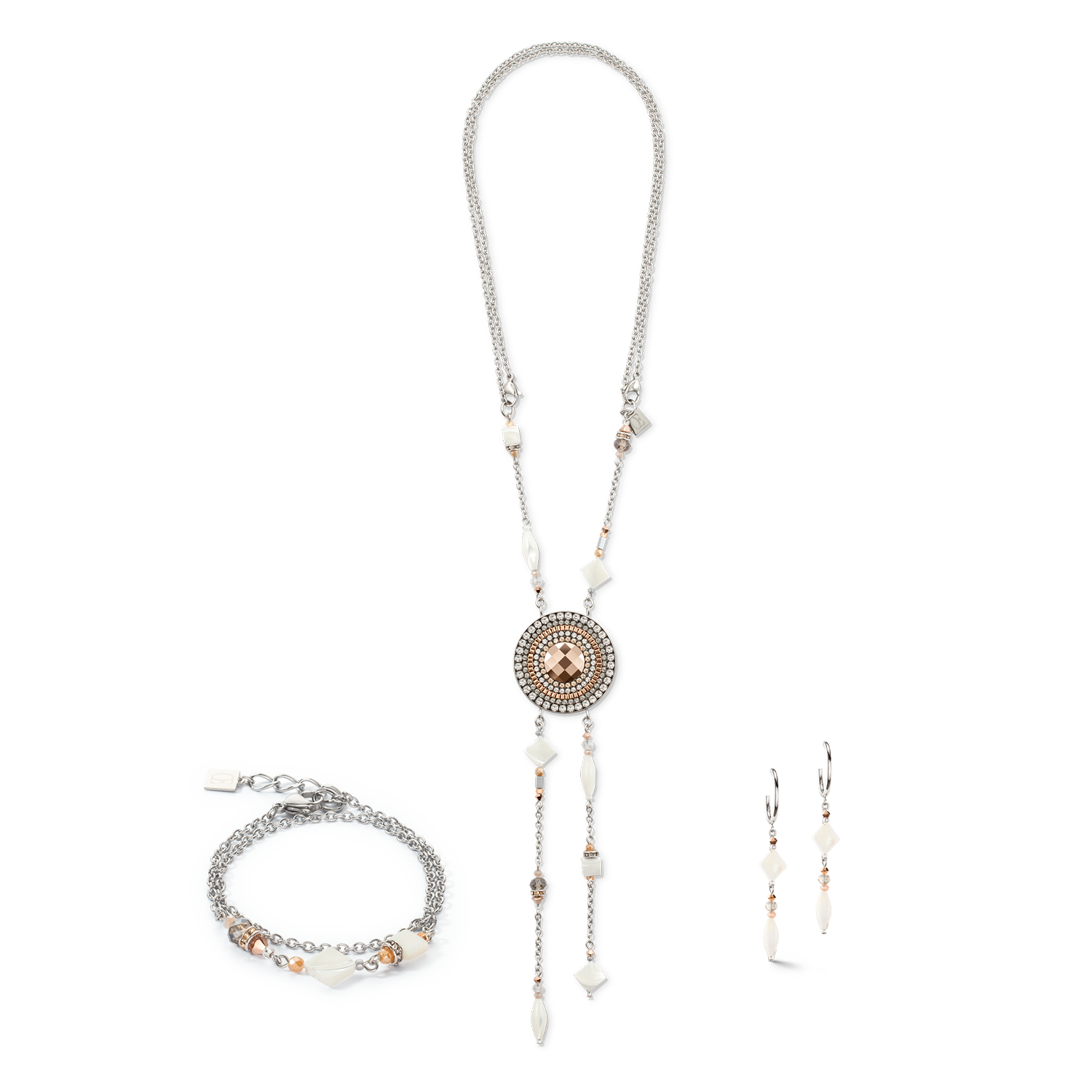 Bracciale con amuleto boho colore naturale