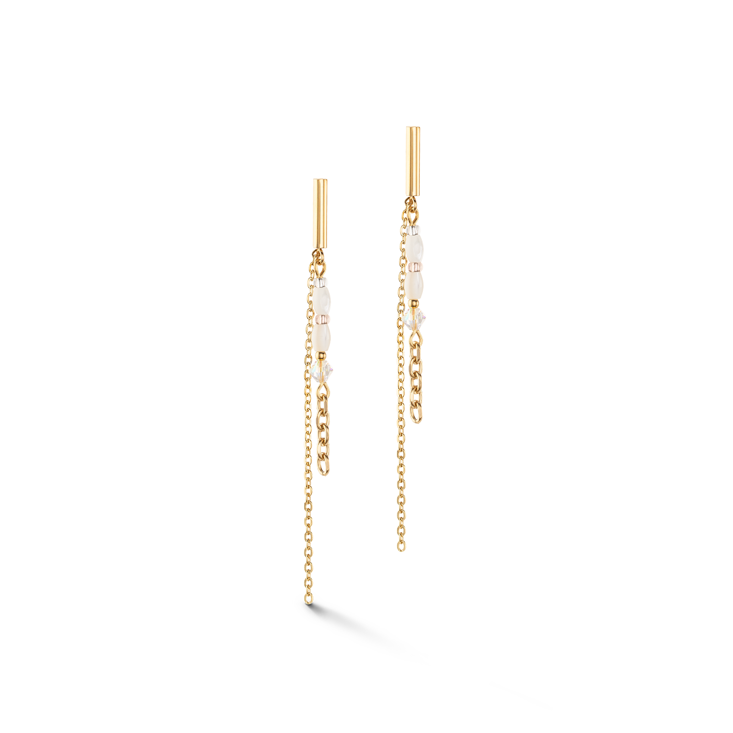 Orecchini Brillant Square Layer oro