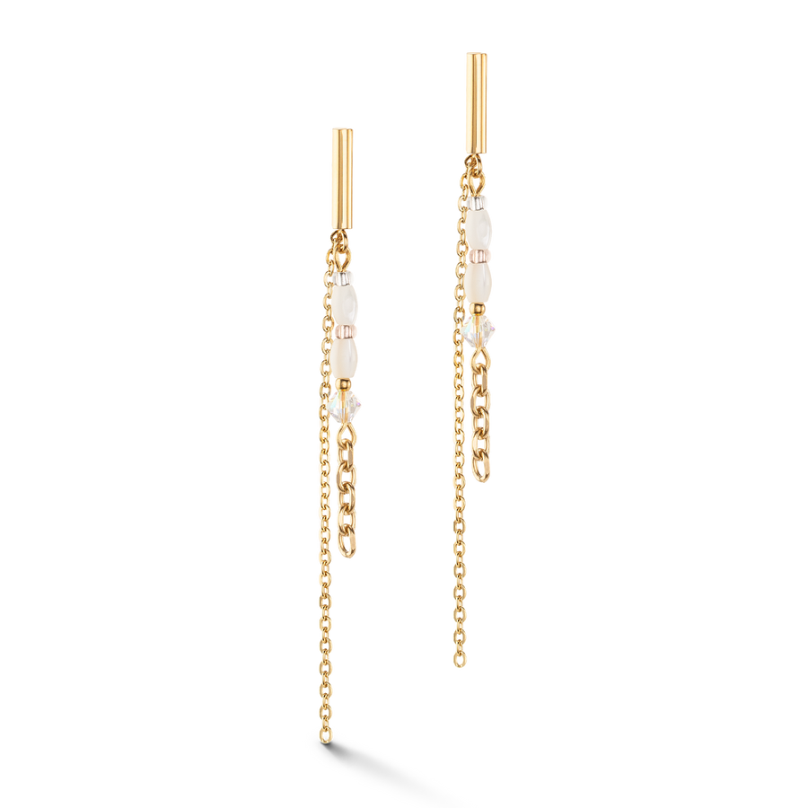 Orecchini Brillant Square Layer oro