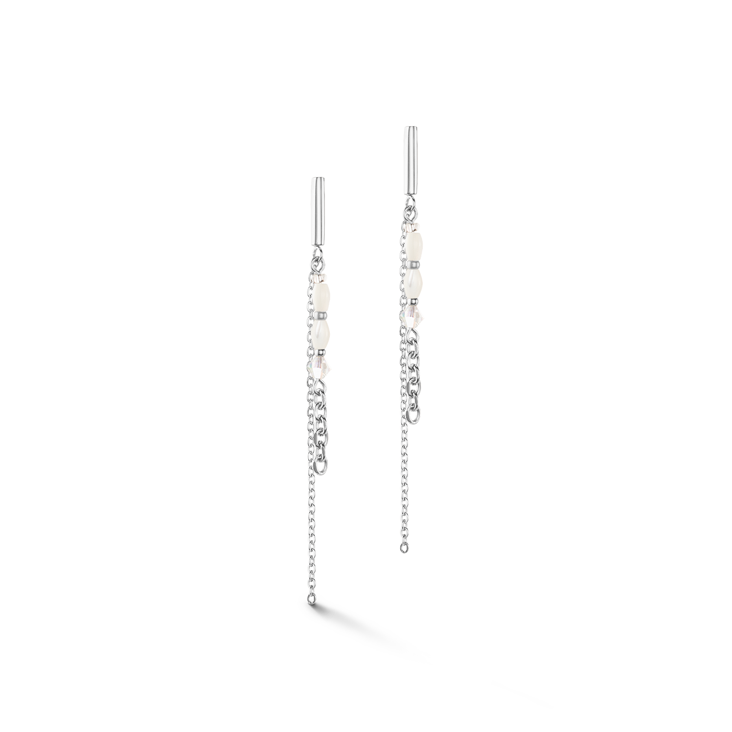 Orecchini Brillant Square Layer argento