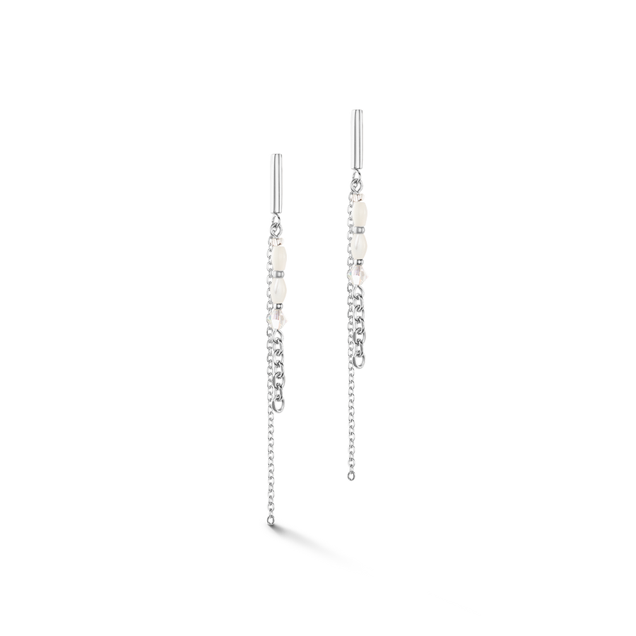 Orecchini Brillant Square Layer argento