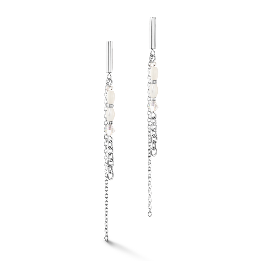 Orecchini Brillant Square Layer argento