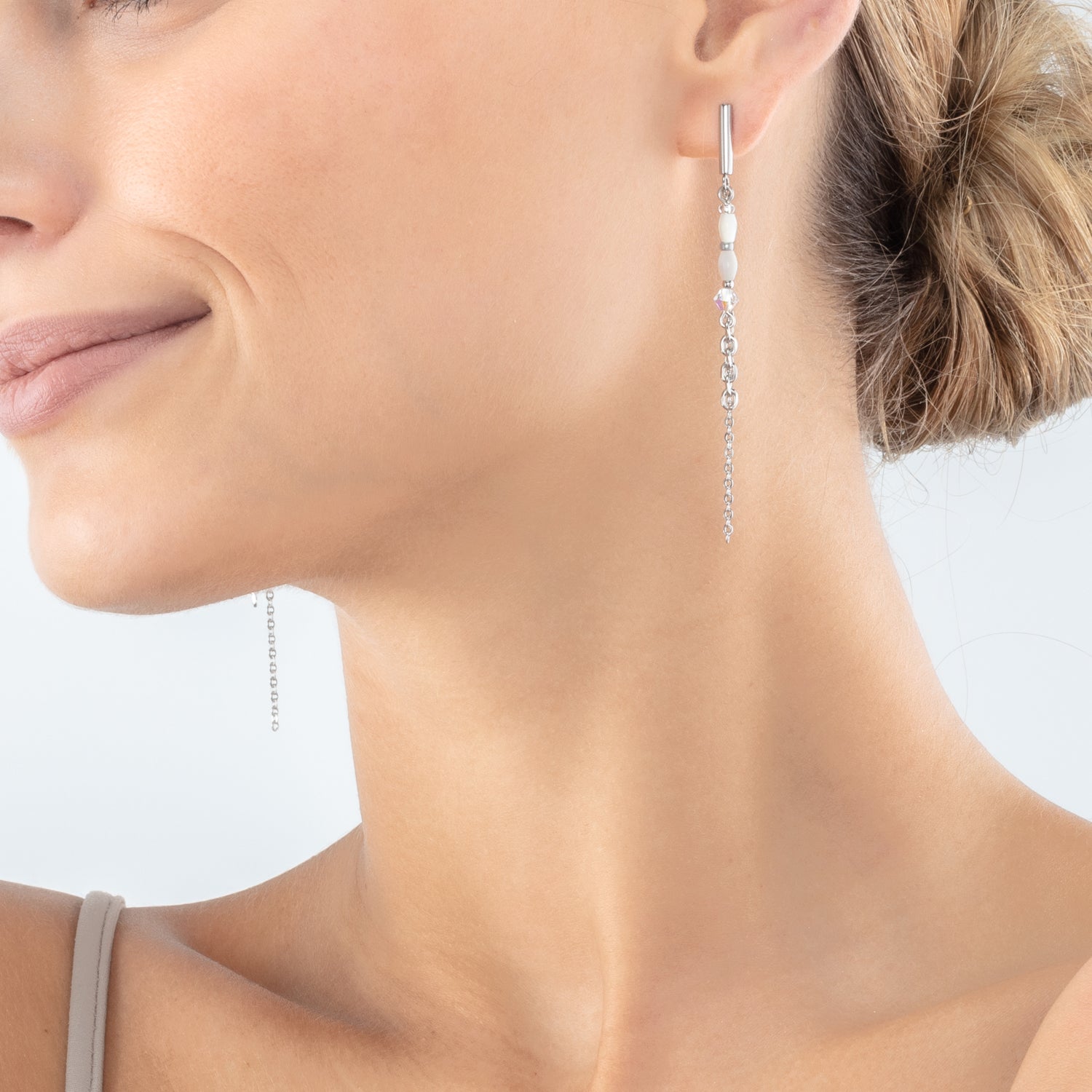 Orecchini Brillant Square Layer argento