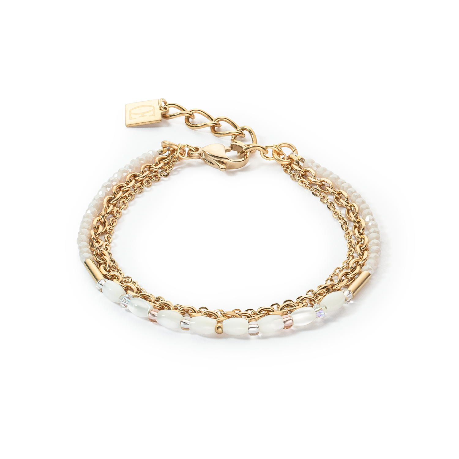 Bracciale Brillant Square Layer oro
