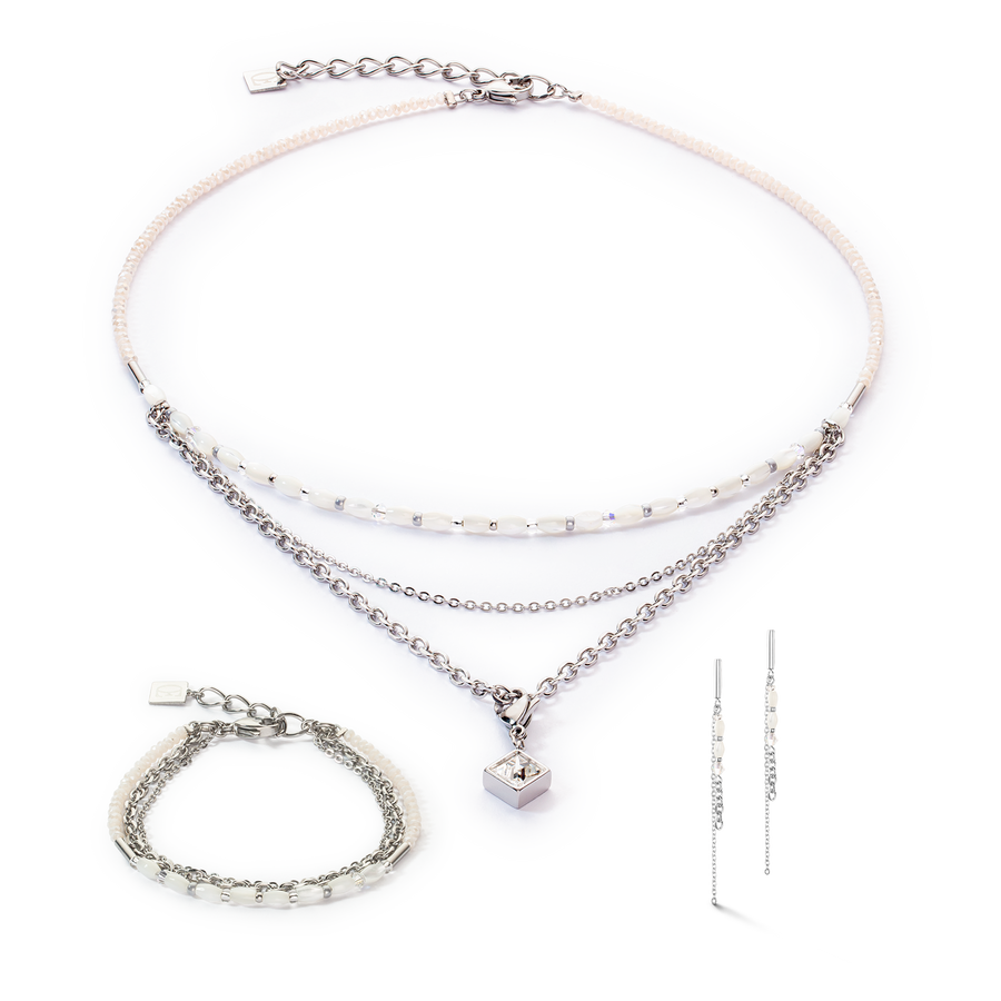 Bracciale Brillant Square Layer argento