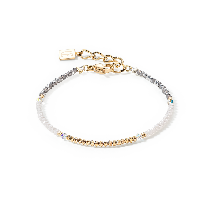 Bracciale Brilliant Square oro-cristallo