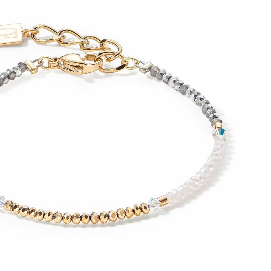 Bracciale Brilliant Square oro-cristallo