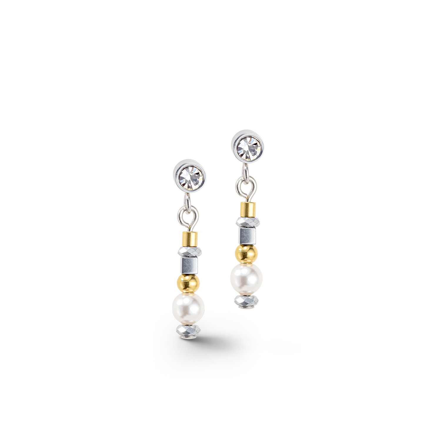 Orecchini Sparkling Dot oro argento